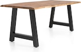 thumbnail of SalesFever Tisch Akazie 180x90 cm Massiv | Natur Baumkante 3,5 cm stark | mit A-Gestell Schwarz