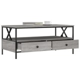 thumbnail of Table basse sonoma gris 100x51x45 cm bois d'ingénierie Modèle Atlas Office Pro Vintage