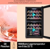 thumbnail of Klarstein Barossa 29 Duo Weinkühlschrank 29 Fl 80 Ltr 2 Zonen Drucktasten Schwarz