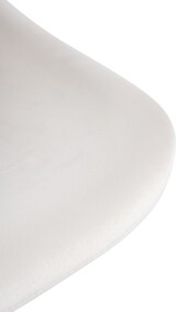 thumbnail of Barhocker HODOR - Samt Creme 43x49x79 cm | Barstuhl Höhenverstellbar Mit Lehne Drehbar Tresenhocker Tresenstuhl Kneipenhocker Kneipenstuhl