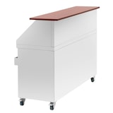 thumbnail of Royal Catering Mobile Cocktail-Station - 150 cm - Theke in Holzoptik - Eisbehälter - Flaschenhalter -
