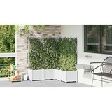 thumbnail of vidaXL Gartenpflanzer mit Gitter 5 pcs Weiß 120 x 120 x 143 cm PP