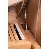 thumbnail of Strandkorb - bene living - Ammersee Single Teak Bullauge - PE shell - Modell 545 - Einsitzer inkl. Liftersystem