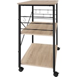 thumbnail of tectake Carrito-estantería Rugby 65,5x45,5x88,5cm  Madera Industrial Clara, Roble Sonoma