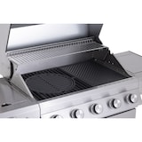 thumbnail of Tarrington House Gasbarbecue met 5+1+1 branders Glenwood, 138 x 57 x 121 cm, met plaat en wielen, roestvrij staal, zilver