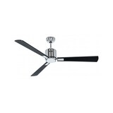 thumbnail of CasaFan ECO NEO III 132 cm Deckenventilator mit WLAN, 948202 W, Motor in hellem Chrom / Teakholz und schwarze Wendeflügel