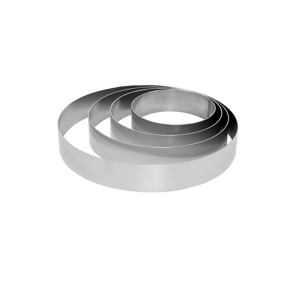 Schneider - Tortenring-Set, Aluminium, 4-tlg., Höhe: 60 mm