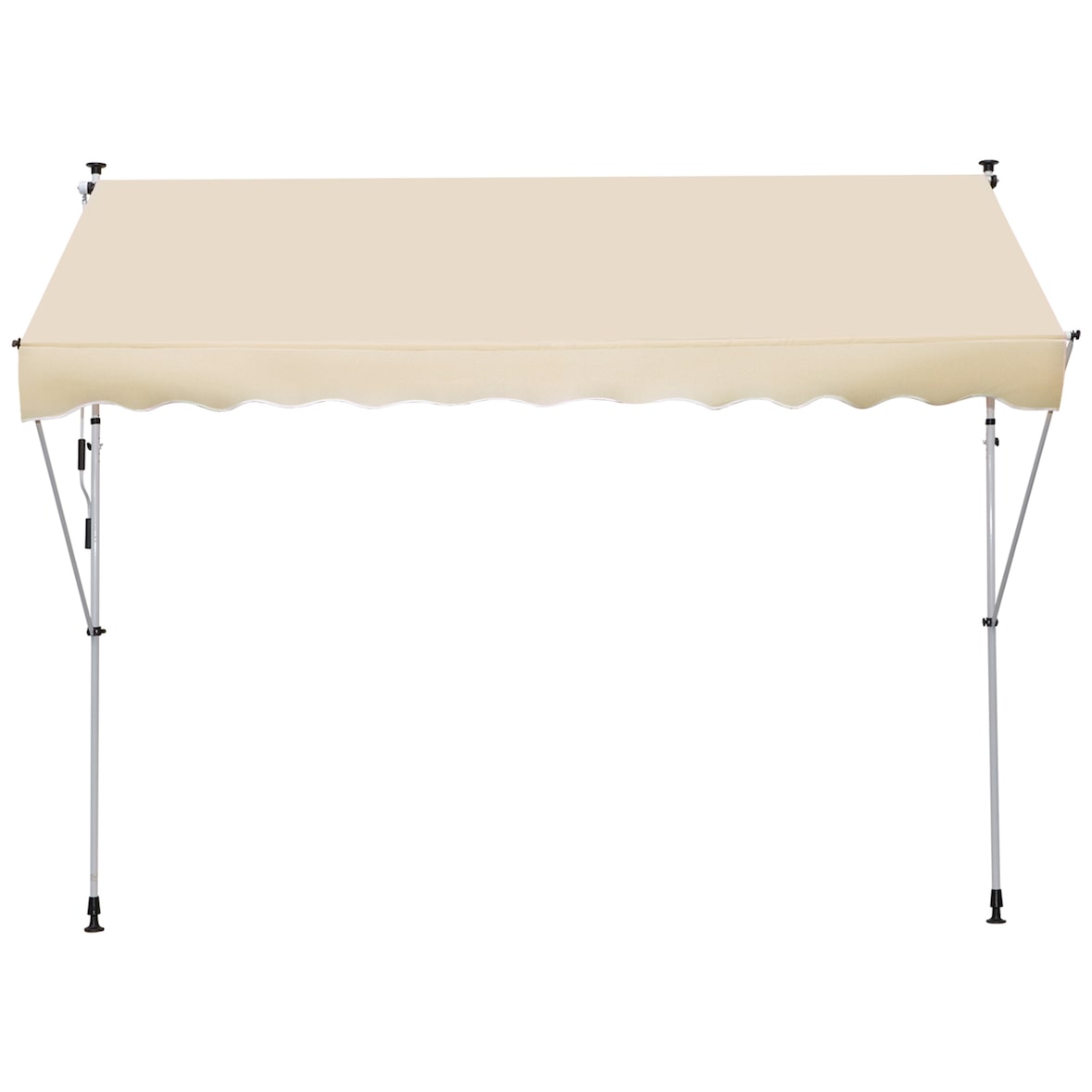 Outsunny Tenda da Sole Telescopica a Parete Avvolgibile