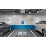 thumbnail of Exacompta - Réf. 67113E - 1 Panneau polypropylène non adhésif Parking réservé handicapé - Diamètre 30 cm - Bleu