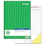 thumbnail of Sigel KG428 Kassenabrechnungen, einfaches Satzbild, 1. und 2. Blatt bedruckt, A4, mit Blaupapier, 2 x 50 Blatt