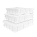 thumbnail of Pizza Lover Pizzaballenbox mit Deckel 3x weiß 30x40x7,5 cm Gärbox Teigballen Brotteig Hefeteig & Sauerteig Box ideal für Kühlschrank - Pizza Zubehör