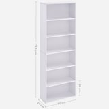 thumbnail of Helloshop26 - Bibliothèque étagère de rangement 6 niveaux meuble cube pour salon bureau chambre style scandinave 40 x 24 x 1785 cm 12_0004250