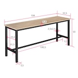 thumbnail of tectake 2 bancos Fairfield  Madera Industrial Clara, Roble Sonoma
