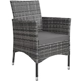 thumbnail of tectake Salon de jardin 8 places avec housse de protection - gris tacheté/gris - 404328