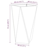 thumbnail of vidaXL Pflanzkübel 2 pcs Silber 40 x 40 x 75 cm Verzinkter Stahl