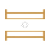 thumbnail of Bamboe Wandplank Canoply 15x70x12cm Naturel 7house