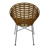 thumbnail of SIT Möbel Stuhl | runde Sitzschale Rattan natur | Gestell Metall schwarz | B 70 x T 63 x H 88 cm | 05348-01 | Serie RATTAN