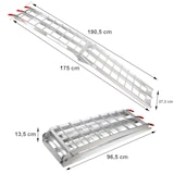 thumbnail of Auffahrrampe Rampe klappbar Laderampe Verladerampe Schiene 340kg Alu R3