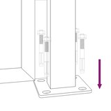thumbnail of vidaXL Gartentor Anthrazit 105x180 cm Stahl Bambus-Design
