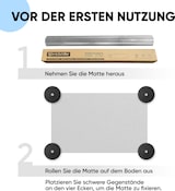 thumbnail of Björn&Schiller Bodenschutzmatte 100 x 120 cm Kratzschutz Schreibtischunterlage, Transparent, Rutschfeste Bürostuhlunterlage, Bodenmatte