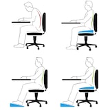 thumbnail of Sitzkissen Keilkissen Bürostuhl orthopädisch Keilform Fußstütze