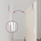 thumbnail of Décoshop26 - Tête de lit accessoire couchage chambre à coucher meuble murale style palette 95,5 x 3 x 60 cm bois massif blanc TDL0202683