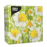 thumbnail of 100 Servietten, 3-lagig 1/4-Falz 33 cm x 33 cm `Narciso`