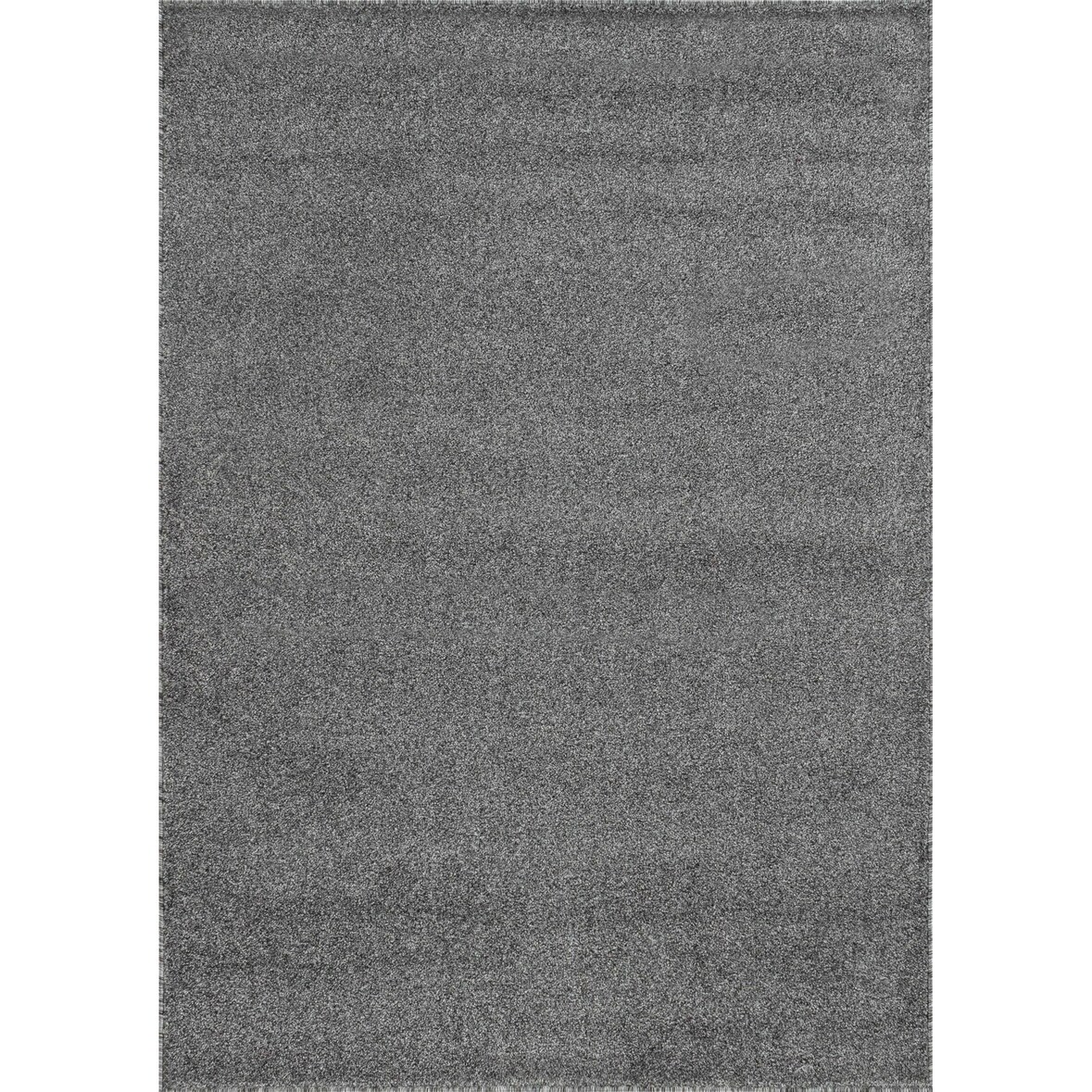 Carpetsale24 Teppich 200x290 cm Grau, Kurzflor, Einfarbig, Modern, Rechteckig, Pflegeleicht, Wohnzimmerteppich für Schlafzimmer, Esszimmer, Büro