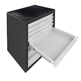 thumbnail of PROREGAL Schubladenschrank Kobra mit 8 Schubladen | HxBxT 90x71x55cm | Anthrazitgrau/Lichtgrau