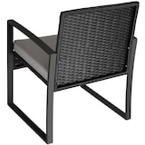 thumbnail of tectake Ensemble de salon de jardin en rotin Granada avec table pour 2 personnes Noir - gris clair/noir - 404994