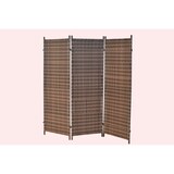 thumbnail of Merxx Paravent verlängerbar cognac Stahlgestell mit Kunststoffgeflecht