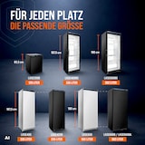 thumbnail of GastroHero Lagerkühlschrank ECO 400 Schwarz 336 Liter Umluftkühlung 0 bis +8 °C automatische Abtauung Gewerbe Kühlschrank