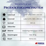 thumbnail of PROREGAL 3x Versandkarton 2-wellig | LxBxH 1200 x 600 x 310 mm | Belastbar bis 30 kg | Faltkarton Karton Paket für Versand mit DHL