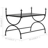 thumbnail of vidaXL Bank Vintage-Stil Metall 83 x 42 x 55 cm Schwarz