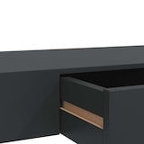 thumbnail of vidaXL Schweberegal mit Schublade Schwarz 80 x 25 x 8 cm