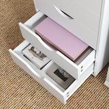 thumbnail of HOMCOM cajonera escritorio con ruedas, cajonera oficina con 5 cajones, archivador móvil, para estudio, salón, 40x40x67 cm, blanco