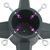 thumbnail of vidaXL Christbaumständer Grün 55,5x55,5x15 cm