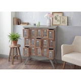 thumbnail of Apotheker-Schrank HWC-A43, Kommode, Tanne Holz massiv Vintage Shabby-Look 94x73x32cm