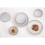 thumbnail of Olympia Drift Gray Embossed Coupe Shells 155mm (Pack of 6)