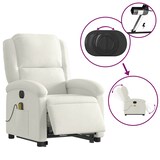 thumbnail of vidaXL Massagesessel mit Aufstehhilfe Elektrisch Creme Samt