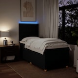 thumbnail of vidaXL Boxspringbett mit Matratze Schwarz 90x200 cm Stoff