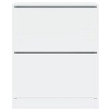 thumbnail of Helloshop26 - Armoire à chaussures range chaussures rangement meuble entrée couloir salon 80 x 34 x 96,5 cm bois d'ingénierie blanc 02_0021507
