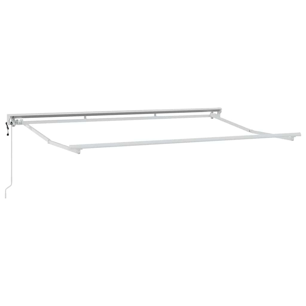 vidaXL Markisenrahmen Weiß 3,5 x 2 m