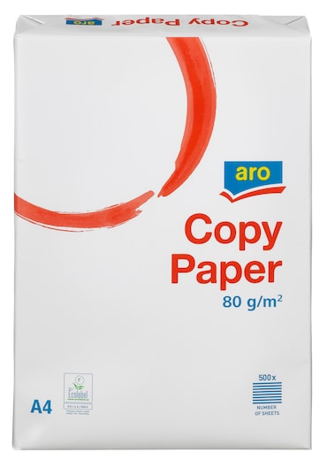 aro Papel fotocópia DIN A4, 80 g/m², branco, 500 folhas