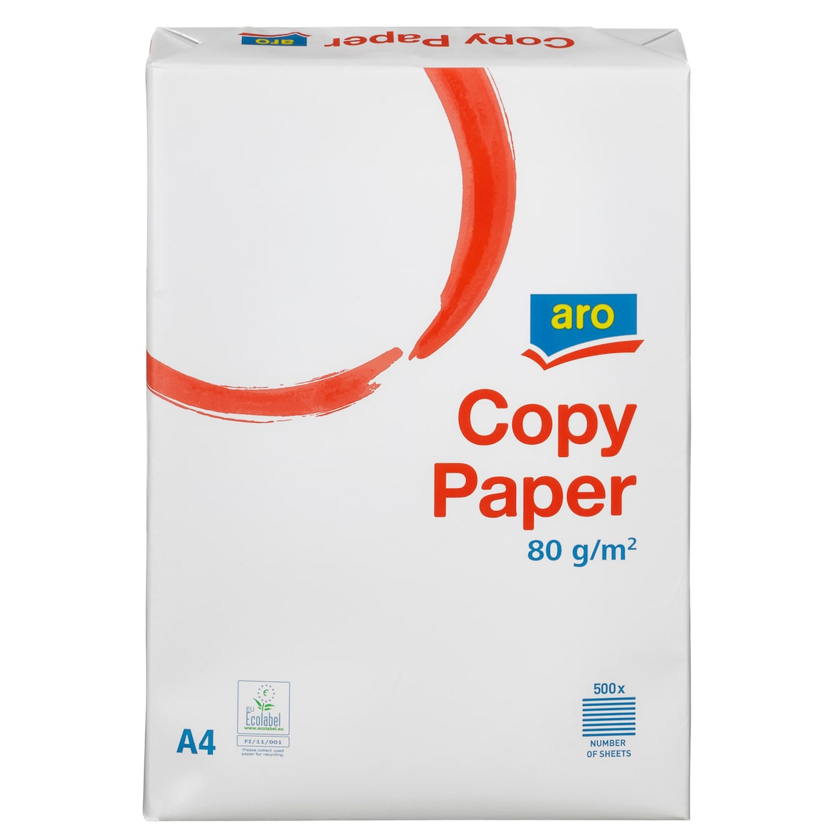 aro Papel de fotocopiadora DIN A4, 80 g/m², blanco, 500 hojas