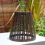 thumbnail of Lumisky Lanterne solaire et rechargeable EVANIA H28cm Polyrotin Marron