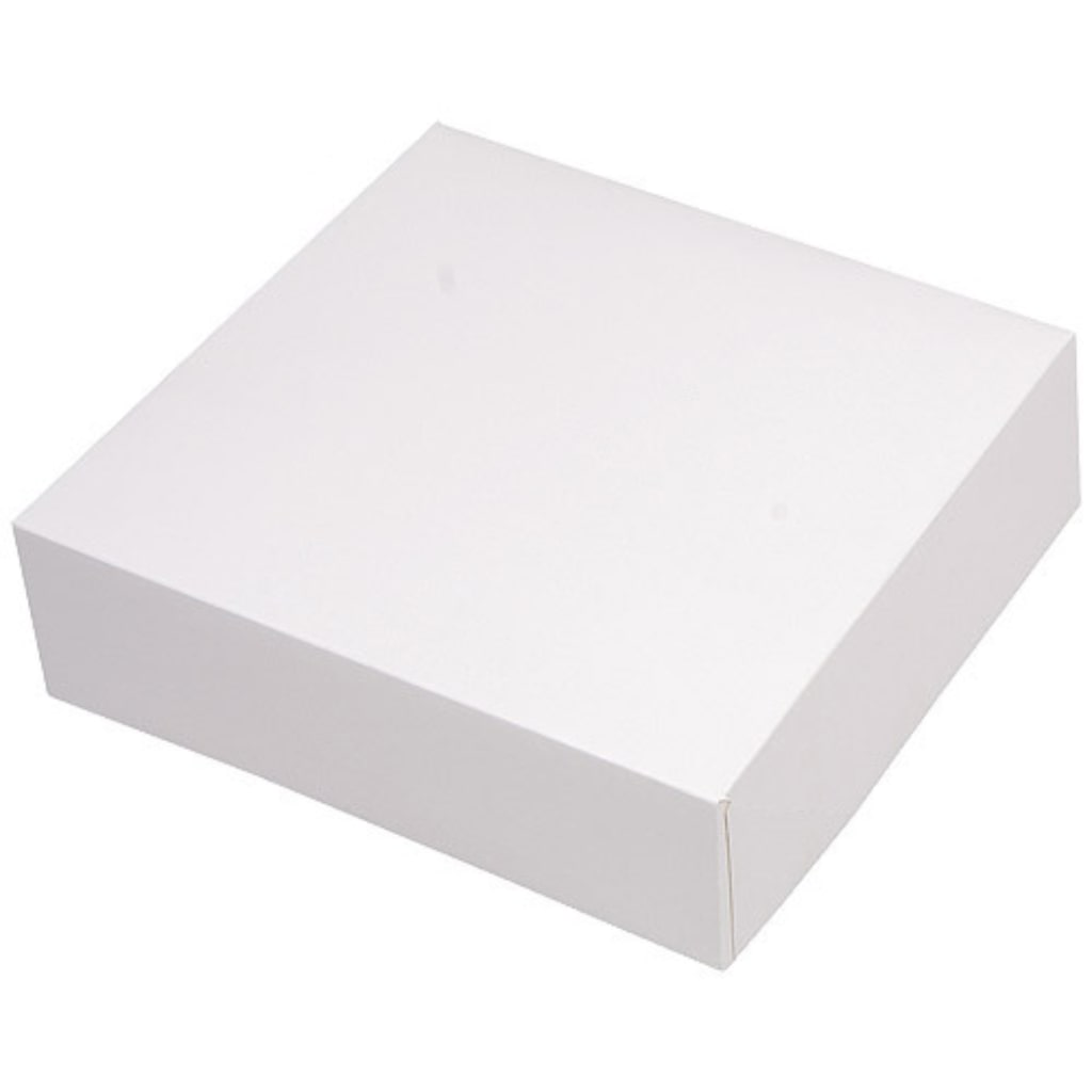 Firplast Boîte pâtissière en carton blanche 250mm x 80mm (x50)