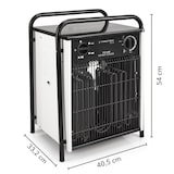 thumbnail of TROTEC Elektroheizer TDS 75 mit 15 kW Heizlüfter Heizgerät Bauheizer