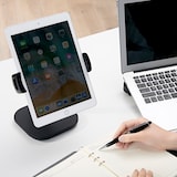 thumbnail of Handyhalterung / Tablethalterung FLEXMOBI IV Tischständer mit Handyklemme Metall schwarz hjh OFFICE