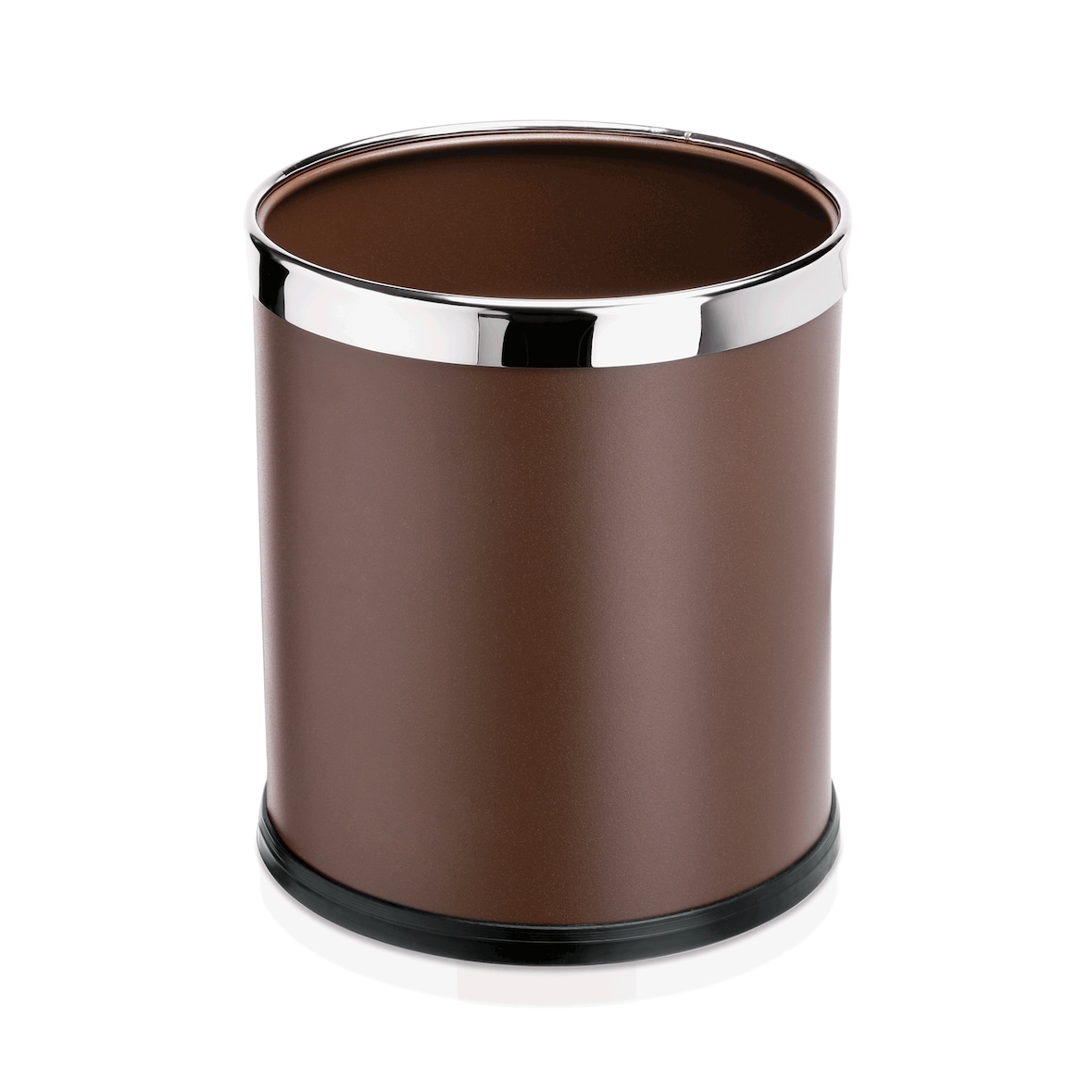 Corbeille à papier marron Ø22cm H25cm - WAS Germany